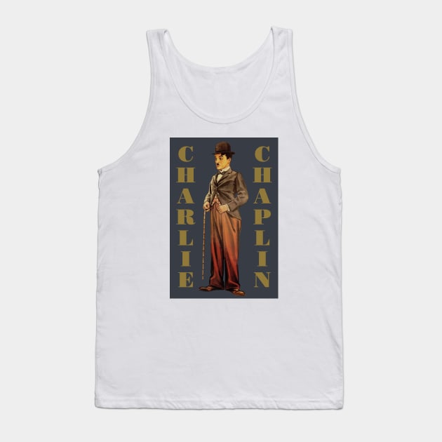 Charlie Chaplin Tank Top by PLAYDIGITAL2020